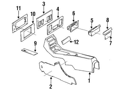 Mercedes-Benz 123-680-31-50-9045 Console Mercedes-Benz 123-680-31-50-9045 Console