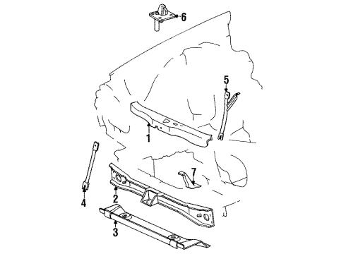 Mercedes-Benz 123-620-19-86 Front Crossmember 123-620-19-86 Mercedes-Benz Front Crossmember