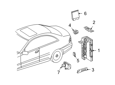 2006 Mercedes-Benz CLK350 Controls - Instruments & Gauges Diagram