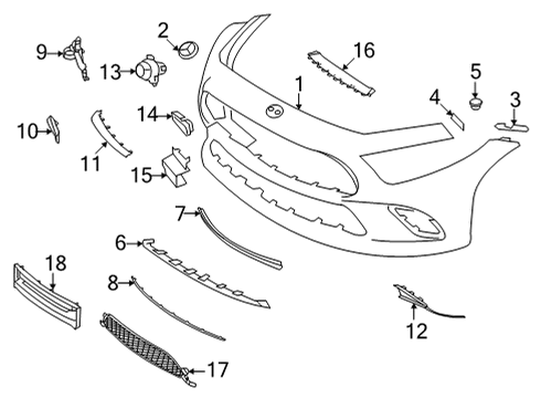 2022 Mercedes-Benz CLS450 Lower Cover Diagram for 257-885-77-04