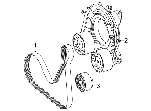2025 Mercedes-Benz GLC63 AMG S E Performance Belts & Pulleys