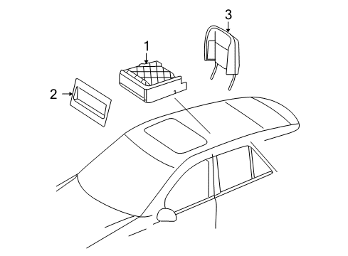 2012 Mercedes-Benz GL450 Entertainment System Components
