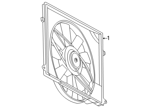 2004 Mercedes-Benz S500 Cooling Fan