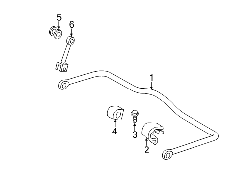 2012 Mercedes-Benz Sprinter 2500 Stabilizer Bar & Components Diagram