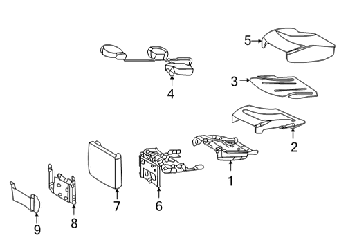 2024 Mercedes-Benz S63 AMG E Performance Rear Seat Components
