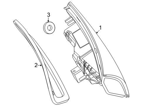 2024 Mercedes-Benz CLE450 Tail Lamps Diagram 2