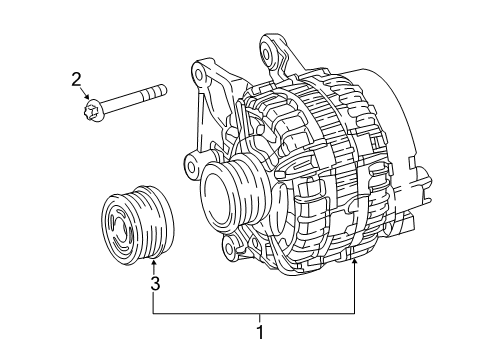 2017 Mercedes-Benz E300 Alternator
