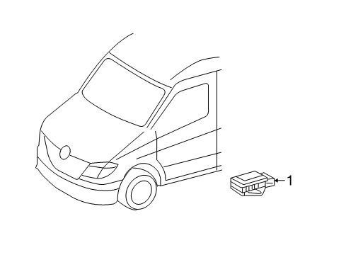 2014 Mercedes-Benz Sprinter 3500 Electrical Components Diagram