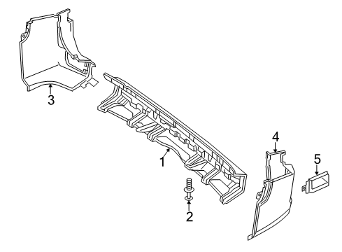 2015 Mercedes-Benz Sprinter 3500 Bumper & Components - Rear Diagram