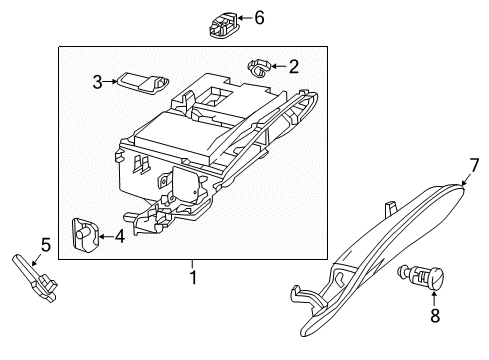 2017 Mercedes-Benz S63 AMG Glove Box Diagram