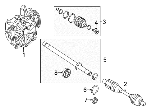 2016 Mercedes-Benz E400 Front Axle & Carrier Diagram