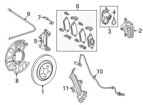 2015 Mercedes-Benz S550 Anti-Lock Brakes Diagram