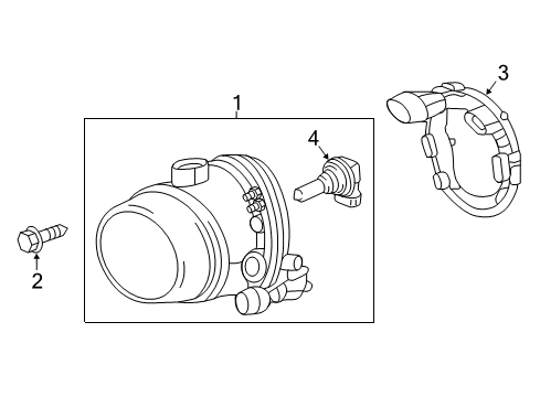 2017 Mercedes-Benz GLA250 Bulbs Diagram