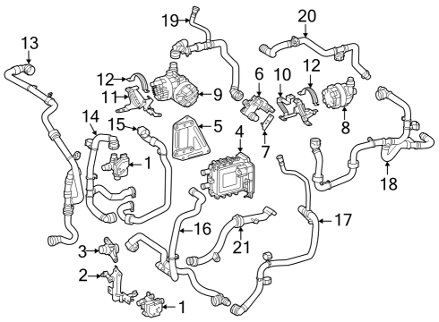 2023 Mercedes-Benz EQB 250+ Hoses, Lines & Pipes