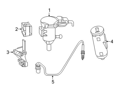 2023 Mercedes-Benz C43 AMG Emission Components Diagram