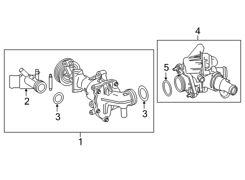 2021 Mercedes-Benz A220 Water Pump Diagram