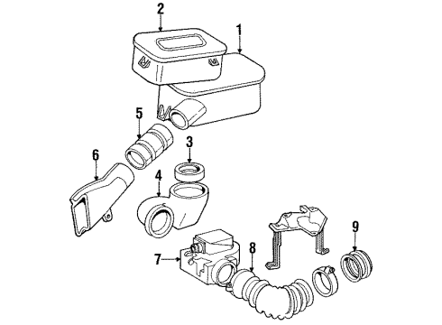 1990 Mercedes-Benz 350SDL Air Inlet