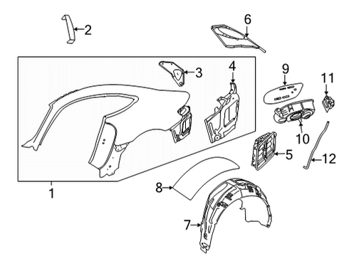 2019 Mercedes-Benz AMG GT C Fuel Door Diagram