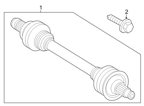 2024 Mercedes-Benz EQE SUV AMG Drive Axles - Rear