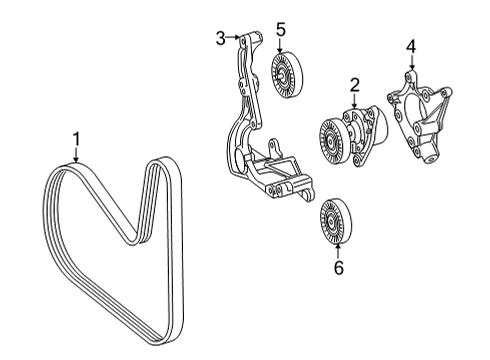 2024 Mercedes-Benz S580 Belts & Pulleys
