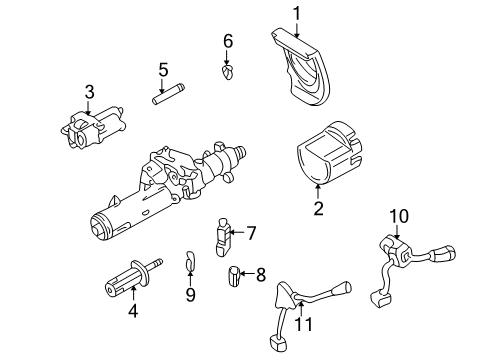 1996 Mercedes-Benz E320 Switches Diagram