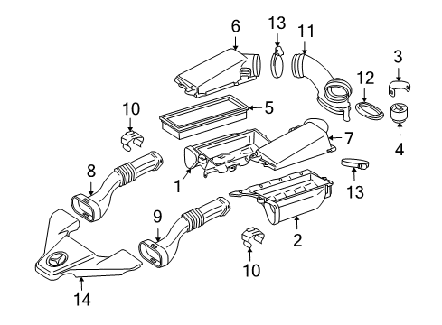 2008 Mercedes-Benz CL63 AMG Filters Diagram