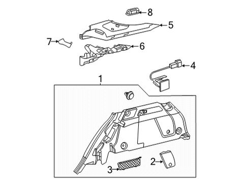 2025 Mercedes-Benz GLE53 AMG Interior Trim - Rear Body