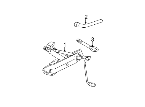 2011 Mercedes-Benz E350 Jack & Components