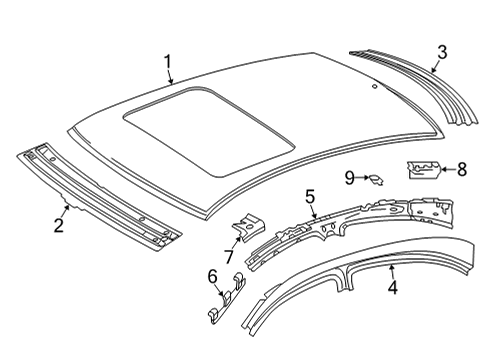 2025 Mercedes-Benz AMG GT 63 S E Performance Roof & Components
