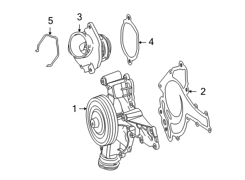 2007 Mercedes-Benz S550 Water Pump