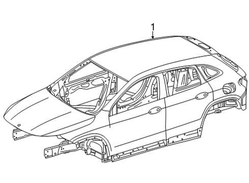 2025 Mercedes-Benz GLA250 Body Shell