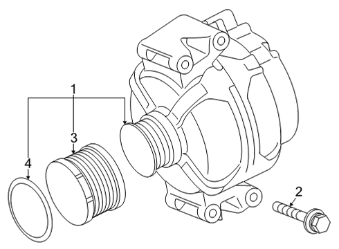 2021 Mercedes-Benz GLC63 AMG Alternator