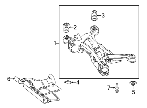 2019 Mercedes-Benz A220 Suspension Mounting - Rear Diagram