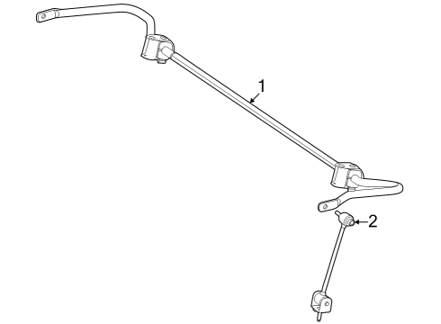 2023 Mercedes-Benz EQB 250+ Stabilizer Bar & Components