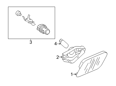 2013 Mercedes-Benz S400 Bulbs Diagram