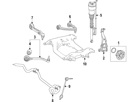 2019 Mercedes-Benz S560 Front Suspension Diagram