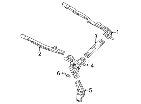 2024 Mercedes-Benz GLS63 AMG Ducts Diagram