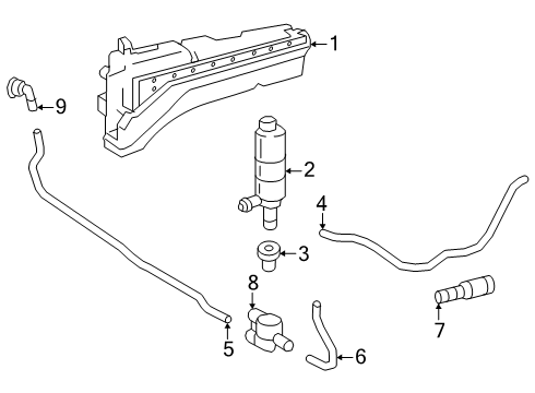2025 Mercedes-Benz G63 AMG Wiper & Washer Components