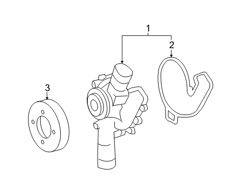 2005 Mercedes-Benz CL600 Water Pump Diagram