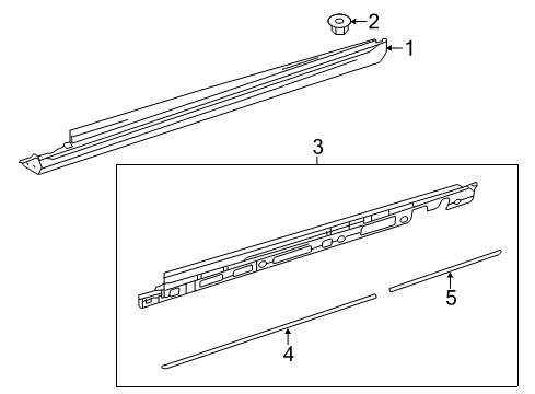2013 Mercedes-Benz ML350 Exterior Trim - Pillars