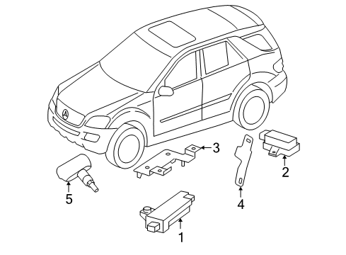 2008 Mercedes-Benz ML350 Tire Pressure Monitoring