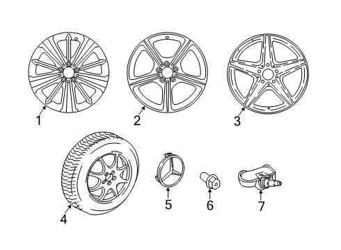 2019 Mercedes-Benz CLS450 Wheels Diagram
