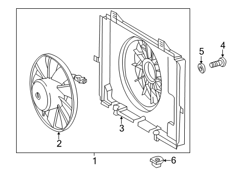2001 Mercedes-Benz E320 Cooling Fan