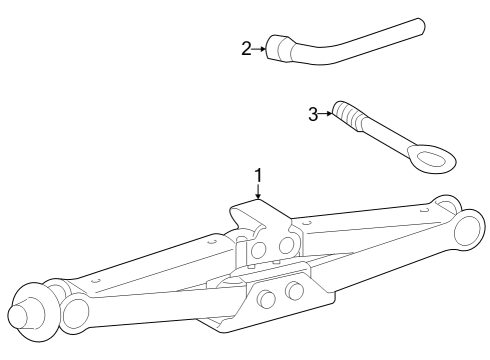 2025 Mercedes-Benz EQE 350+ Jack & Components