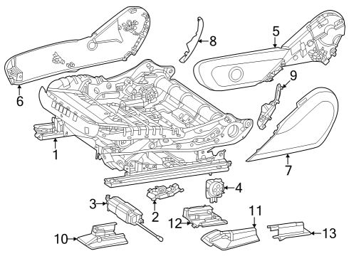 2025 Mercedes-Benz EQE 350+ Tracks & Components