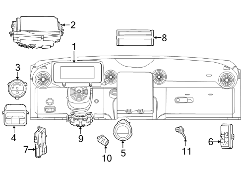 2023 Mercedes-Benz SL43 AMG Cluster & Switches