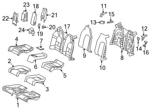 2013 Mercedes-Benz E550 Seat Cushion Diagram for 207-920-04-50