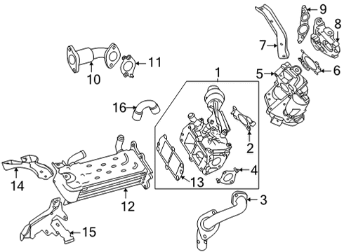 2021 Mercedes-Benz Sprinter 3500XD Emission Components Diagram