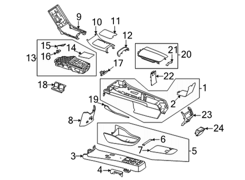 2023 Mercedes-Benz EQS 450 Console