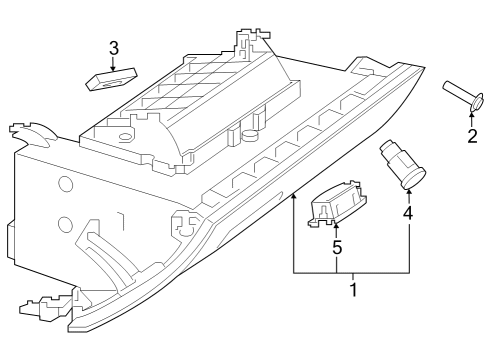 2023 Mercedes-Benz EQB 250+ Glove Box